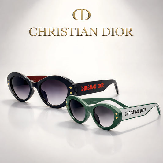 Dior Pacific 6024 Sunglasses – Modern Oval Frames with Iconic Dior Detailing - Jazzo
